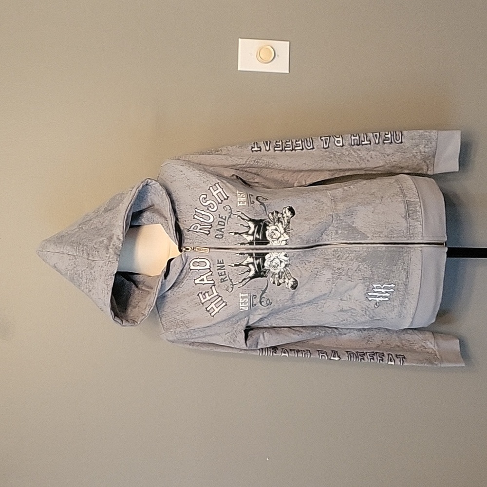 Unisex XS Headrush Gray Hoodie NWOT